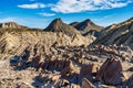 Dragon Tail, Colas de Dragon in Tabernas Desert in Almeria, Spain Royalty Free Stock Photo