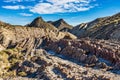 Dragon Tail, Colas de Dragon in Tabernas Desert in Almeria, Spain