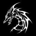 dragon tattoo. Vector illustration decorative design Royalty Free Stock Photo