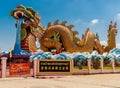 Dragon temple in Suphanburi, Thailand - amazing Chinese temple artwork at this temple