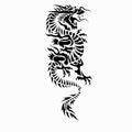 Dragon vector illustration for tattoo design