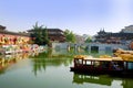 Dragon wall at the banks of river Qinhuai in the city of Nanjing