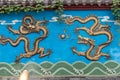 Three-Gilding dragon wall