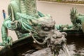 Dragon water fountain in Nikko, Japan