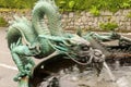 Dragon water fountain in Nikko, Japan
