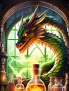 Dragon wizard Royalty Free Stock Photo