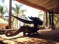 Dragon Wood African sculpture