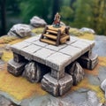 Dragoncore-inspired Risk Set On A Stone Platform