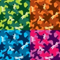Dragonfly Fancy Camo Seamless