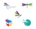 Dragonfly illustration icon