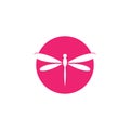Dragonfly logo Royalty Free Stock Photo
