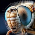 DragonflyÃ¢â¬â¢s Compound Eyes in Extreme Macro: A Mesmerizing Close-Up Royalty Free Stock Photo
