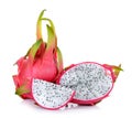 Dragonfruit isolated on the white background Royalty Free Stock Photo