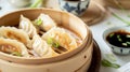 Dragons Breath Dumplings delicious of various. Generative Ai Royalty Free Stock Photo