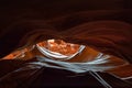 The Dragons Eye of Antelope Canyon Royalty Free Stock Photo