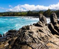 The Dragons Teeth on Makaluapuna Point Royalty Free Stock Photo