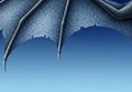 Dragons\' wing in a digital artwork features large, membranous sections with a texture resembling Royalty Free Stock Photo