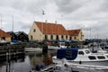 Dragor small fishing habour and small business town in Denmark Royalty Free Stock Photo