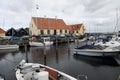 Dragor small fishing habour and small business town in Denmark Royalty Free Stock Photo