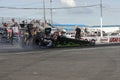 Dragster burnout