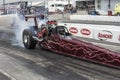 Dragster burnout Royalty Free Stock Photo