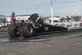 Dragster at the starting line Royalty Free Stock Photo