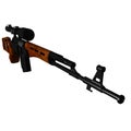 Dragunov Sniper Rifle Royalty Free Stock Photo