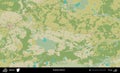 Drahicyn District, Belarus. Topographic Humanitarian Royalty Free Stock Photo