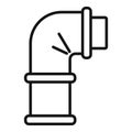 Drain equipment icon outline vector. Service plumber