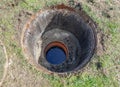 Drain gutter manhole Royalty Free Stock Photo