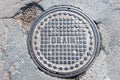 Drain Manhole Cover Royalty Free Stock Photo