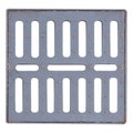 Drain manhole detail isolated over white Royalty Free Stock Photo