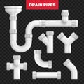 Drain Pipes Transparent Set