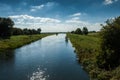 Drainage channel and sky