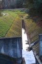 drainage ditch, water canal Royalty Free Stock Photo