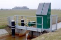 Drainage pumping station. Royalty Free Stock Photo