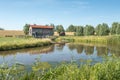 Drainage pumping station in the Netherlands. Royalty Free Stock Photo