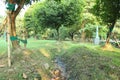 Drainage system in park called Eco Park of Kolkata Royalty Free Stock Photo