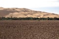 Drained lake, Libya Royalty Free Stock Photo