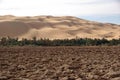 Drained lake, Libya