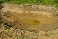 drained pond in Brittany