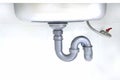 Drainpipe of sink Royalty Free Stock Photo