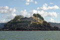 Drakes island, Plymouth: historic island in plymouth sound Royalty Free Stock Photo