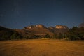 Drakensberg Night Sky at Mahai 10991 Royalty Free Stock Photo
