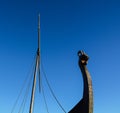 Drakkar Viking wooden boat Royalty Free Stock Photo