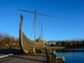 Drakkar Viking wooden boat Royalty Free Stock Photo