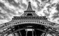 Drama at Eiffel Tower Royalty Free Stock Photo