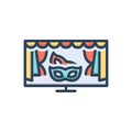 Color illustration icon for Drama, play and show