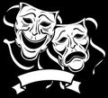 Drama Masks 2 Royalty Free Stock Photo