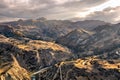 Dramatic view of the Andes Mountains in Peru Royalty Free Stock Photo